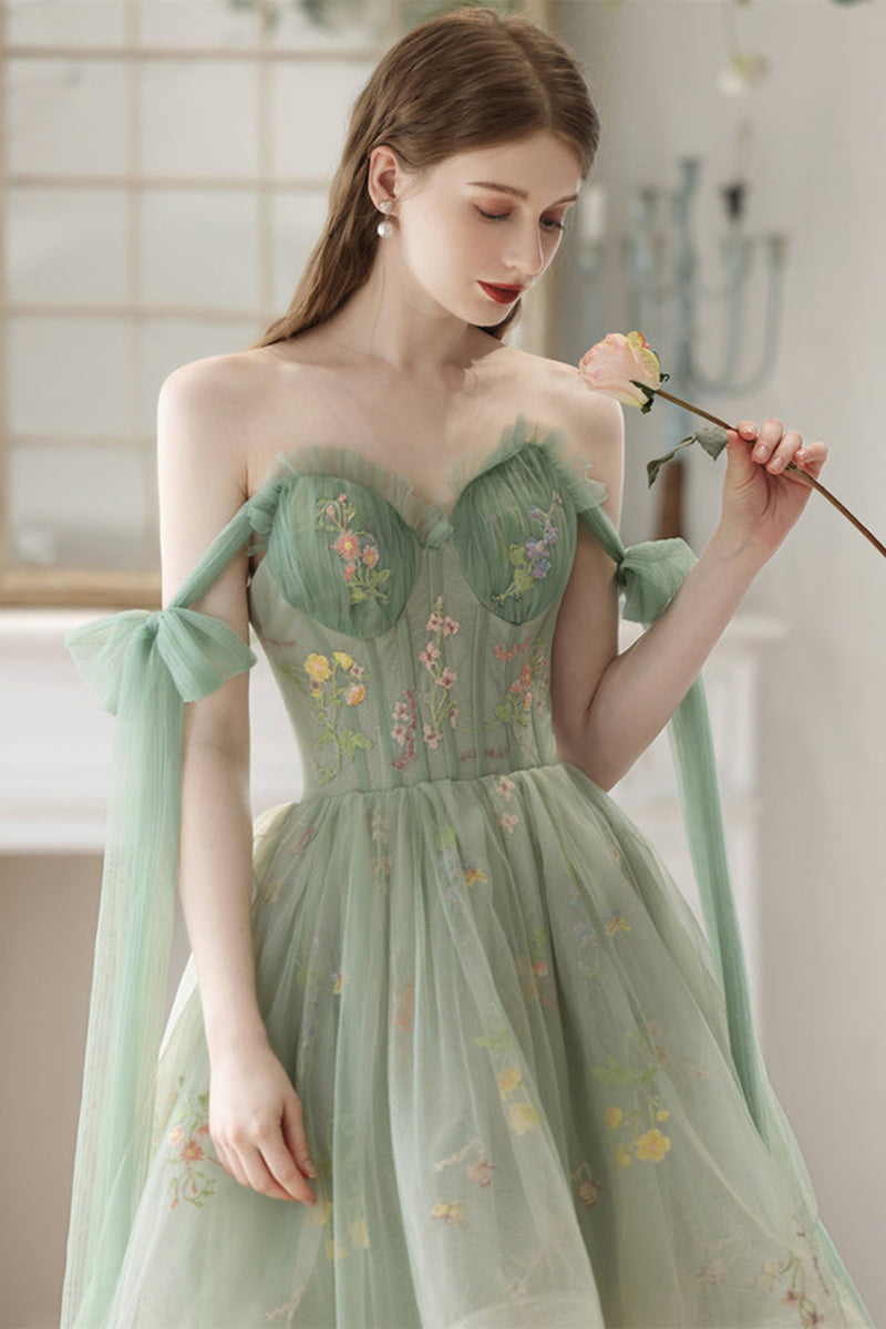 V Neck 2 Pieces Short Green Lace Evening Prom Dress, Two Pieces Short Green Formal Homecoming Dress main image 0