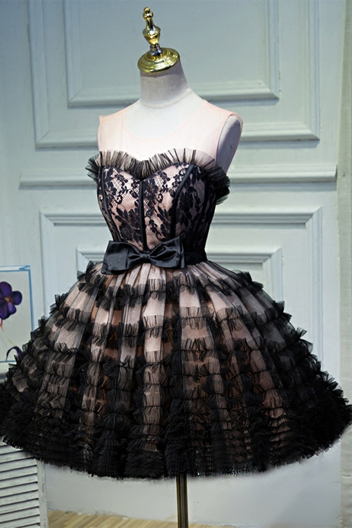 Black Princess Sweetheart Neck Short Prom Dresses, Black Homecoming Dr Lwt Dress Black Princess Sweetheart Neck Short Prom Dresses, Black Homecoming Dr Lwt Dress