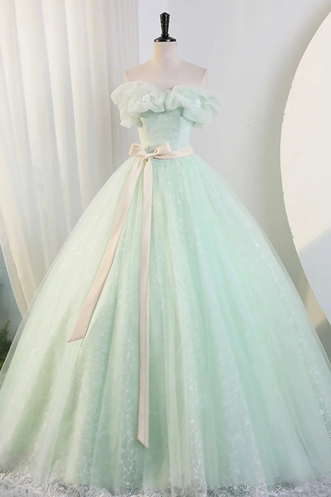 Mint Green Lace Long Prom Dresses, Mint Green Formal Evening Dresses, Lwt Dress Mint Green Lace Long Prom Dresses, Mint Green Formal Evening Dresses, Lwt Dress