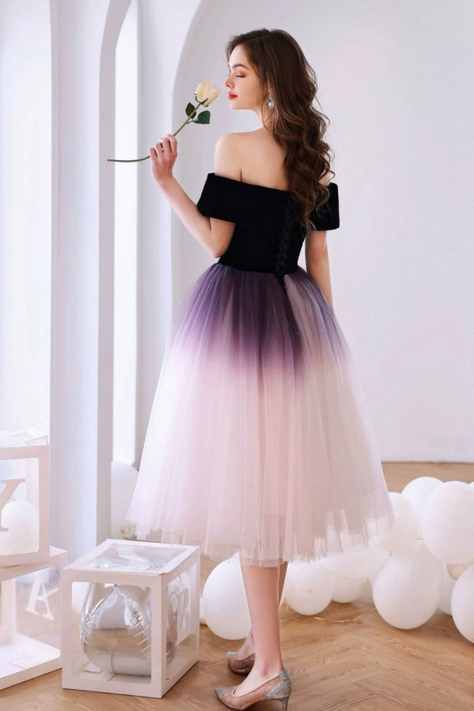 off shoulder prom dress short Off-the-Shoulder Sequins Short Prom Dress With Slit Party Gowns