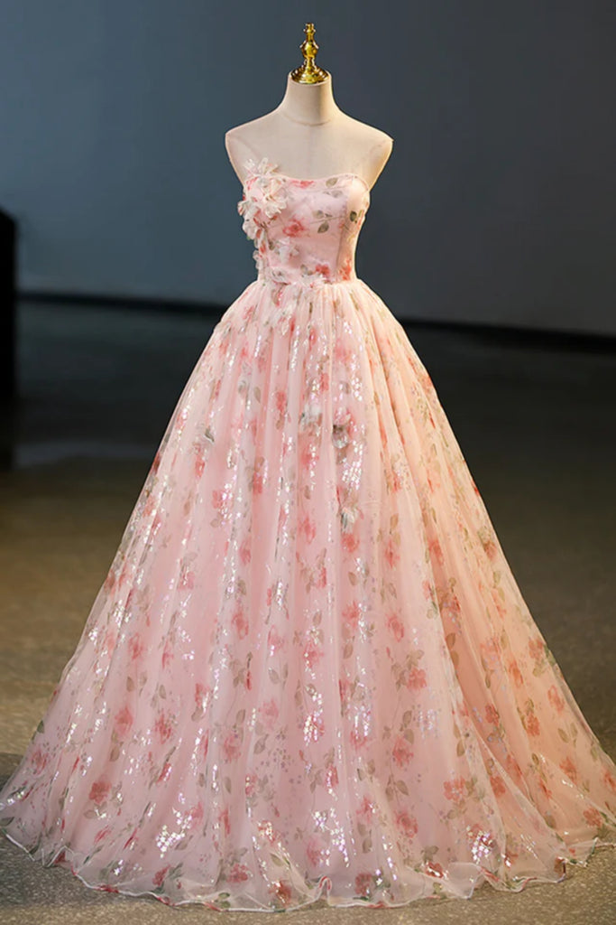 Pink Lace Floral Long Prom Dresses, Gorgeous Pink Lace Formal Dresses, – Lwt Dress Pink Lace Floral Long Prom Dresses, Gorgeous Pink Lace Formal Dresses, – Lwt Dress