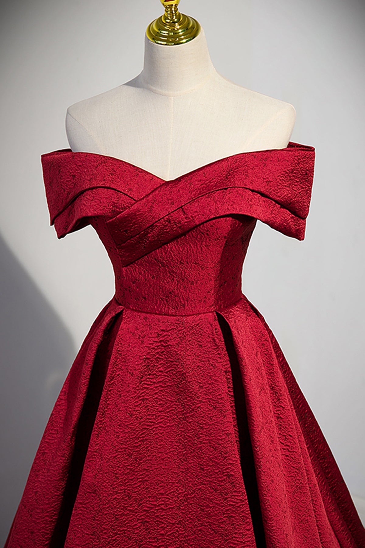 Red Off the Shoulder Prom Dresses Long, Off Shoulder Red Formal Gradua ...
