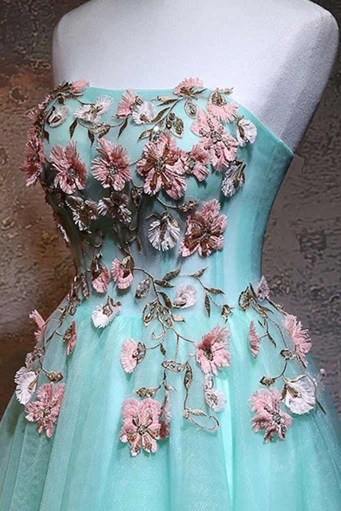 Cute Strapless Short Blue Prom Homecoming Dresses with Lace Appliques, Lwt Dress Cute Strapless Short Blue Prom Homecoming Dresses with Lace Appliques, Lwt Dress