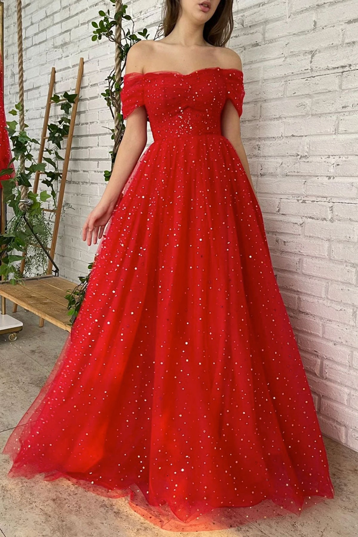 Red Evening Dress - Temu