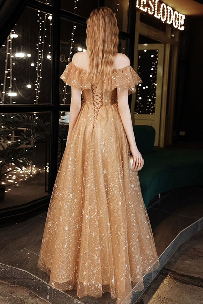 Beaded Dark Gold Prom Ball Gown Dress Vestidos De 15 Años viniodress –  Viniodress
