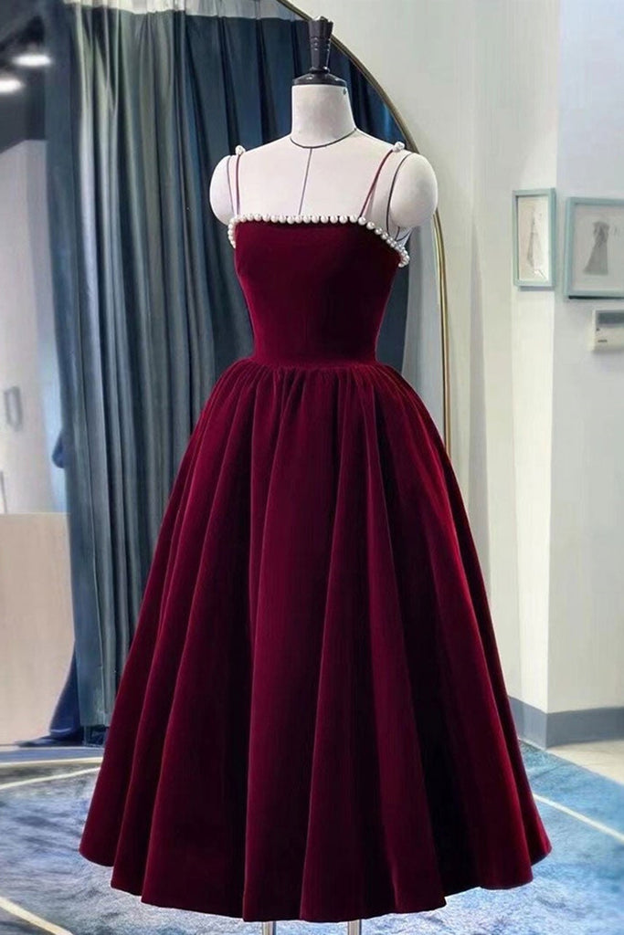 burgundy velvet homecoming dresses Burgundy Sheath V-Neck Short Homecoming Dress, Burgundy / 14