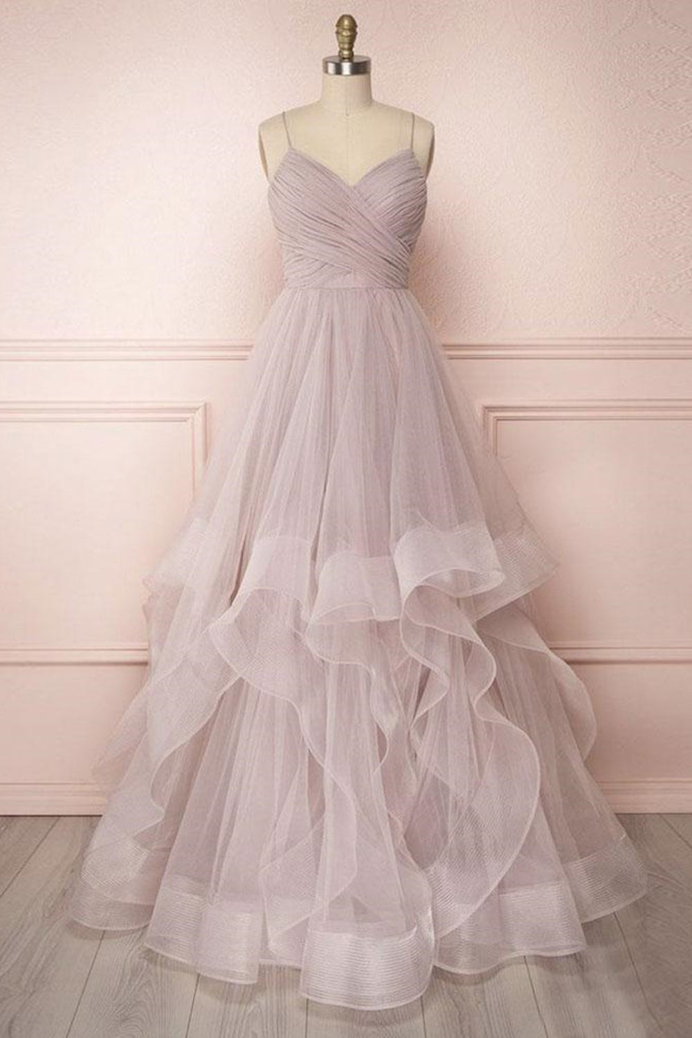 grey fluffy dress Long Sleevess Lace Appliques Illusion Fur Train Mermaid Silver Prom Dresses