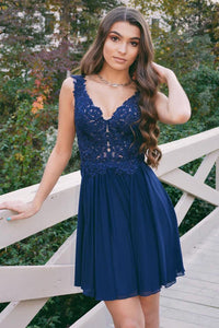short navy blue graduation dresses Navy Blue Satin Off Shoulder Short Graduation Dress, Blue Satin Prom D Formaldressy