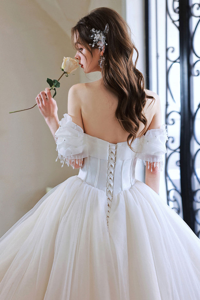 Floor Length White Evening Gowns Prom Formal Dresses - TheCelebrityDresses
